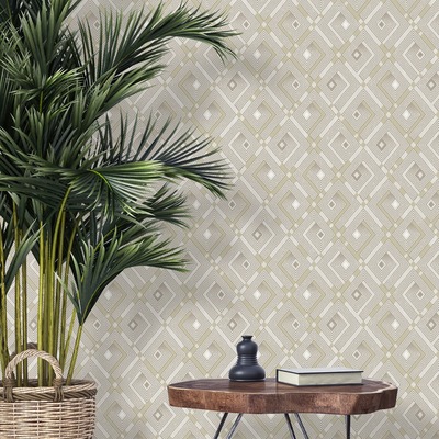 Odyssee Wallpaper Collection Ithaca Geo Cream Muriva  L95207
