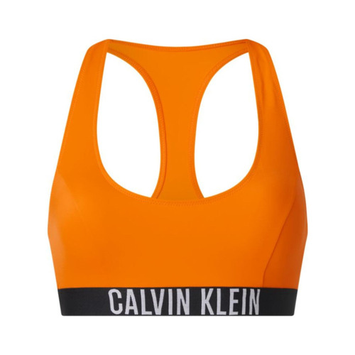 Calvin Klein Intense Power Racerback Bikini Top - Vivid Orange