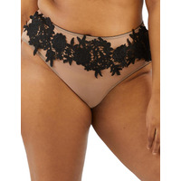 Image of Playful Promises Alaina Mesh And Black Applique Brief
