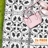 Zamora Patio Stencil - Square Slabs - 600mm - 1x Large Pattern / 2 pack (2 stencils)