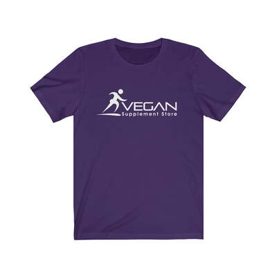 Vegan Supplement Store Unisex Jersey Short Sleeve Tee, Team Purple / S