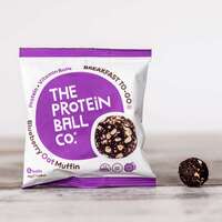 Image of Vegan Protein Balls - A Delicious, Healthy Treat, Blueberry Oat Muffin - Breakfast-To-Go / Single (45g)