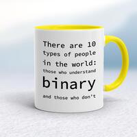 There Are 10 Types Of People In The World Mug – White/Yellow, 10oz