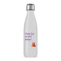 Thank God The HRT Worked! Water Bottle – Silver Glitter, One