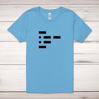 Morse Code Twat Adult T-Shirt