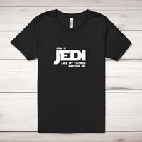 I Am A Jedi Adult T-Shirt – Black, 2XL