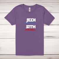 Jedi On the Streets Adult T-Shirt – Royal Purple, Medium