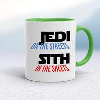 Jedi On the Streets Mug – White/Green, 10oz