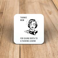 Thanks Mum Coaster – One, Square