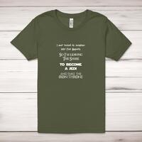 Take The Iron Throne Adult T-Shirt – Military Green, XS
