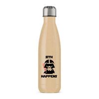 Sith Happens Water Bottle – Gold Glitter, One