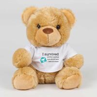 I Survived Another Meeting Swear Bear – Brown, Medium