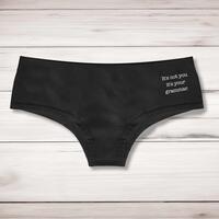 It’s Not You It’s Your Grammar Ladies Shortie – Black, Large