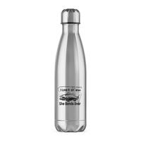 I Love It When She Bends Over Water Bottle – Silver, One