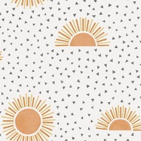 Image of Sunbeam Wallpaper White / Orange Holden 13320