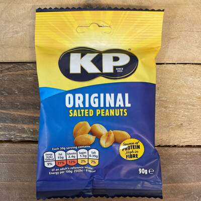 4x KP Original Salted Peanuts Bags (4x90g)