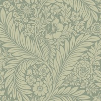 Image of Florence Leaf Wallpaper Green Belgravia 720