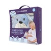 Image of Clevamama Bamboo Apron Baby Bath Hooded Towel - Choose your Design (Colour: Blue)