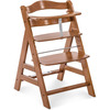 Image of Hauck Alpha+ Wooden Highchair (Colour: Walnut)