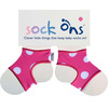 Image of Baby Sock Ons - Pink Spot (Age: 0-6 mths)