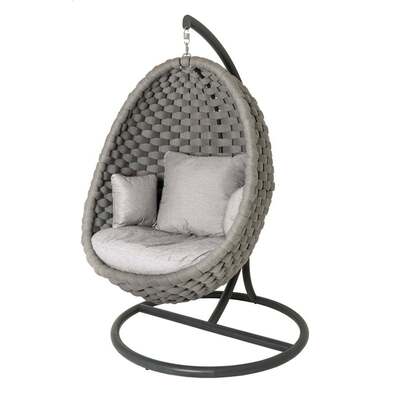 Alexander Rose Cordial Luxe Light Grey Lucy Chair with Cantilever Frame, Niebla