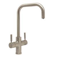 Image of CDA Group Ltd TH102BR 3-in-1 instant hot water tap, brushed steel finish