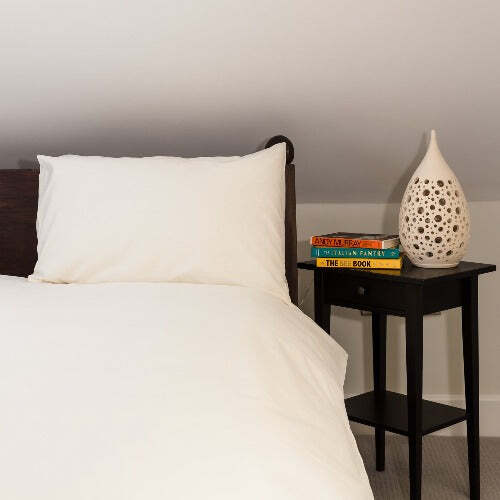 Polycotton in Cream - Extra Large Single Duvet Cover Set