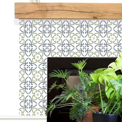 Whitminster Tile Repeat Stencil - XL - A x B  65.8 x 43.8cm (25.9 x 17.2 inches)