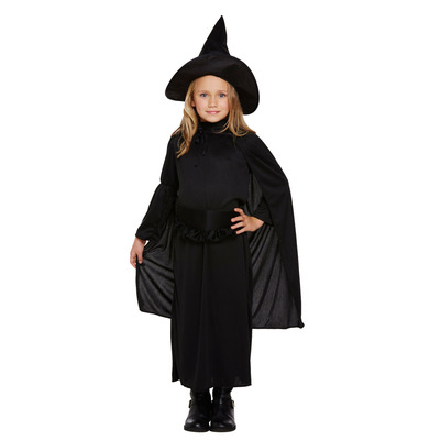 Child Girls Witch Halloween Fancy Dress Costume (7-9 Years)