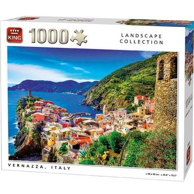 1000 Piece Vernazza Italy Montenegro King Landscape Collection Jigsaw Puzzle