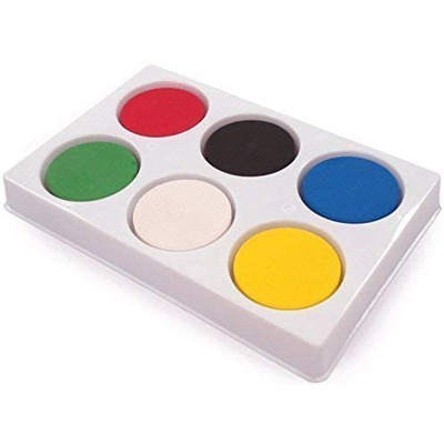 Major Brush 6-Well Block Palette with Paint