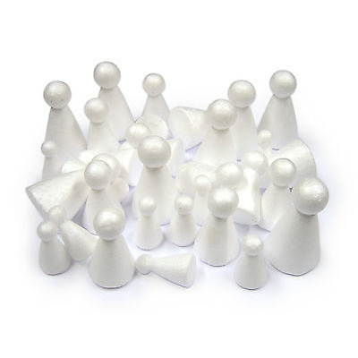 Pack Of THIRTY Polystyrene Cone Puppets
