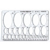 2mm - 55mm Ellipse Isometric Template Stencil from Quickdraw Supplies