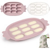 Image of Haakaa Silicone Nibble Tray with Lid (Colour: Blush)