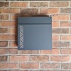 Image of Steel Letterbox in Anthracite Grey - The Badajoz