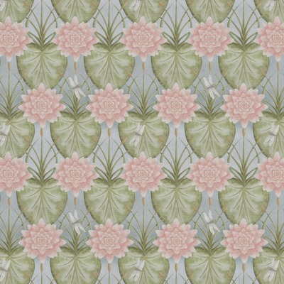 The Chateau By Angel Strawbridge The Lily Garden Eau De Nil Fabric LIL/EDN/14000FA - By The Metre