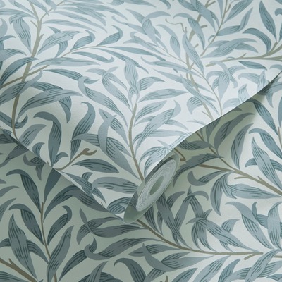 William Morris Willow Boughs Wallpaper Mineral Blue W0172/04