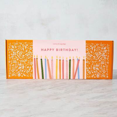 Happy Birthday Squidge Selection Box - 24 Pieces &pipe; Box Hamper Delivery UK