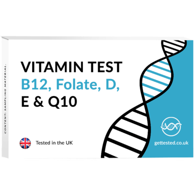 Vitamin Test (B12, Folate, D, E & Q10)