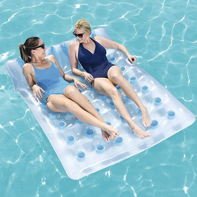 Inflatable Double Lilo Pool Beach Lounger Airbed Mattress