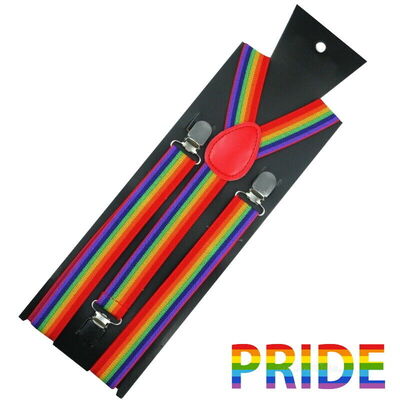 Gay Pride LGBT Rainbow Adjustable Y-Style Braces