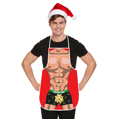 His & Hers Mens Womens Sexy Christmas Kitchen Cooking Apron - His Apron