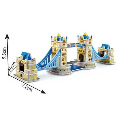 3D Famous Buildings Landmarks Replicas Models Jigsaw Puzzles Sets - Tower Bridge