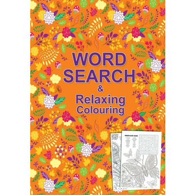 A5 Word Search Puzzles & Relaxing Colouring In Activity Books