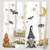Happy Halloween Pumpkin Gnome Window Decals - Large