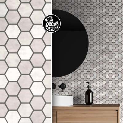 Hexagon Honeycomb Wall Floor Stencil