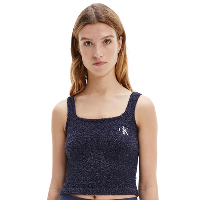 Calvin Klein CK One Plush Loungewear Tank Top  QS6721E Blue Shadow QS6721E Blue Shadow