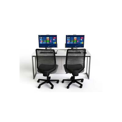 Zioxi Double P1 Computer Desks - 160W x 75D x 74H - All-in-One PCs