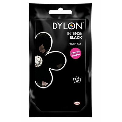 50g Dylon Hand Wash Fabric Dye Sachets - 17 Assorted Colours - INTENSE BLACK (50g)
