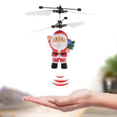 Mini Christmas Flying Santa Drone Helicopter Toy